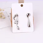 FYUAN 2019, новый дизайн, сплав, асимметричные серьги для женщин, золото, серебро, абстрактный символ, висячие серьги, модные украшения, подарки