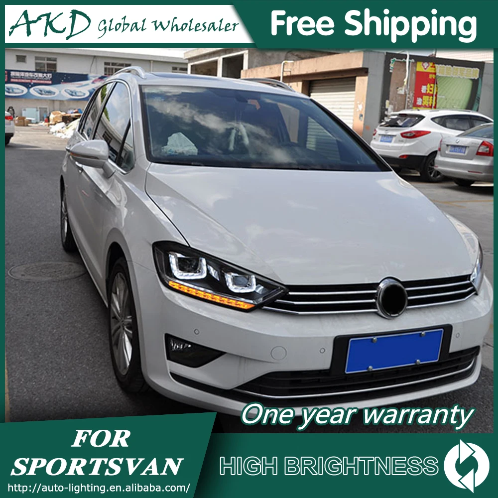 Налобный светильник s для автомобиля VW Golf 7 Sportsvan 2016-2018 Golf7 ДХО светодиодный