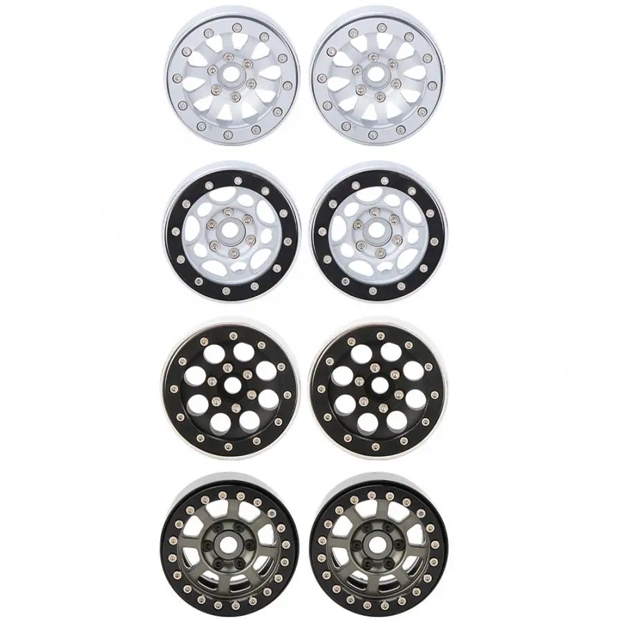 2Pcs 1.9 inch High Quality Aluminum Alloy Wheels Rims Hub RC Replacement Parts for 1/10 Crawler Climbing Car | Игрушки и хобби