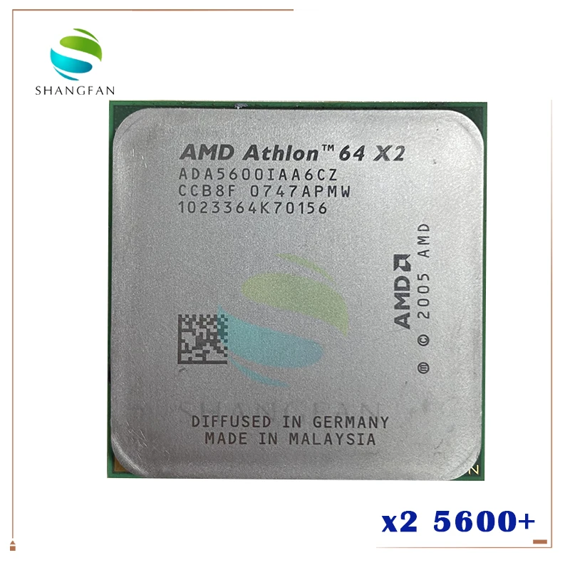 Двухъядерный процессор AMD Athlon X2 5600 + 2 8 ГГц ADA5600IAA6CZ Разъем AM2 940pin|processor socket am2|athlon