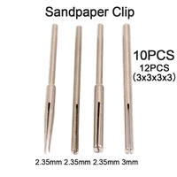 10pcs12pcs shank sandpaper clamp split mandrels long abrasive holder clip