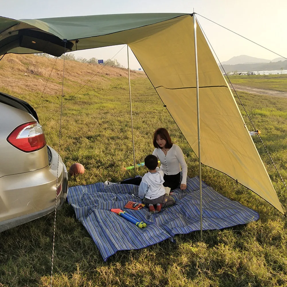 

Car Shelter Shade Camping Side Car Roof Top Tent Awning Auto Rooftop Tent Outdoor Camping Shelter Portable Waterproof Rain Tent