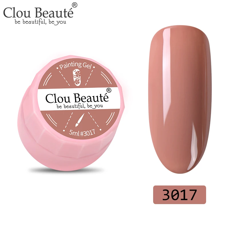 3017 Clou Beaute 72 цвета гель-краска УФ/светодиодный гель для ногтей замачиваемый дизайн ногтей светодиодный лак для ногтей УФ-гель для ногтей DIY Краска паук гель лак - Цвет: 3017