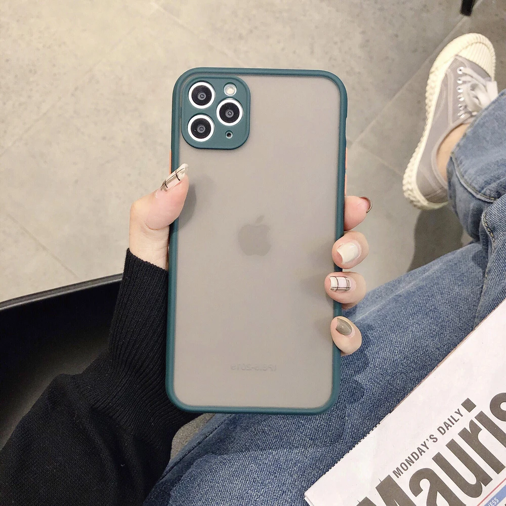 Матовый чехол для Apple IPhone 11 Pro Max SE 2 9 XR XS 6S 6 8 7 Plus чехлы Etui | Мобильные телефоны и