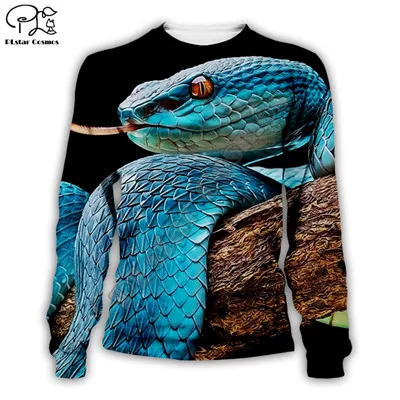 Sweatshirts PLstar Космос Животное Змея жадный 3D печатных Толстовка/куртка/Мужская Женская Хип-хоп coolguys удивительный стиль-5 - Цвет: Sweatshirts