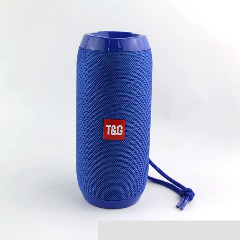 Синий Водонепроницаемый Bluetooth динамик открытый портативный беспроводной Перезаряжаемый Blutooth сабвуфер колонки Саундбар громкоговоритель TF MP3 - Цвет: Синий