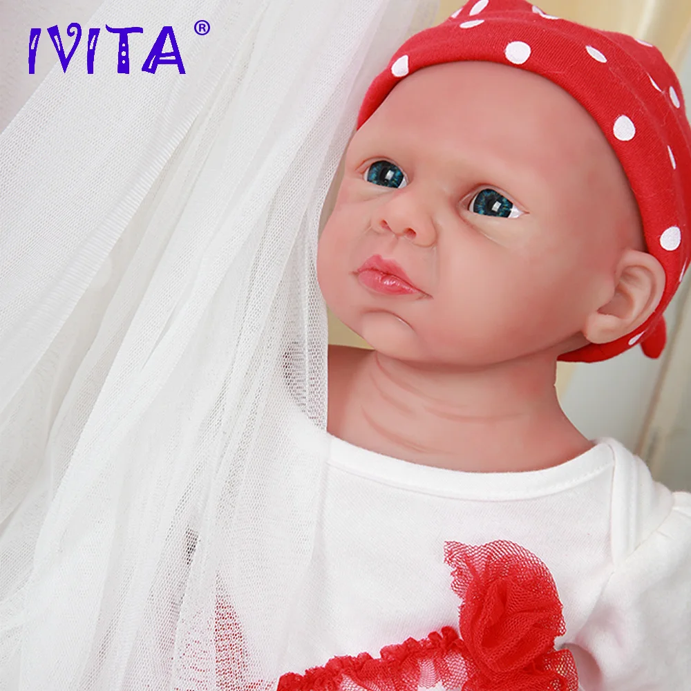 IVITA WG1524 50 см (20 дюймов) 3 89 кг силиконовый милый Новорожденный ребенок Куклы