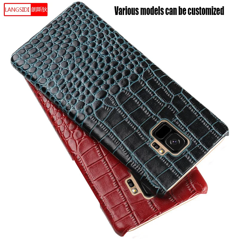 

Оригинальный противоударный чехол LANGSIDI из натуральной кожи для LG V50 V40 V30 30plus 20 G5 Nexus 5X G7 G6 Q6, задняя крышка