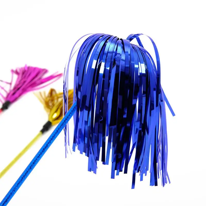 

Legendog 1pc Cat Wand Tassel Toy Interactive Funny Squeaky Cat Teaser Wand Kitten Teaser Toys Pet Supplies Pet Accessories