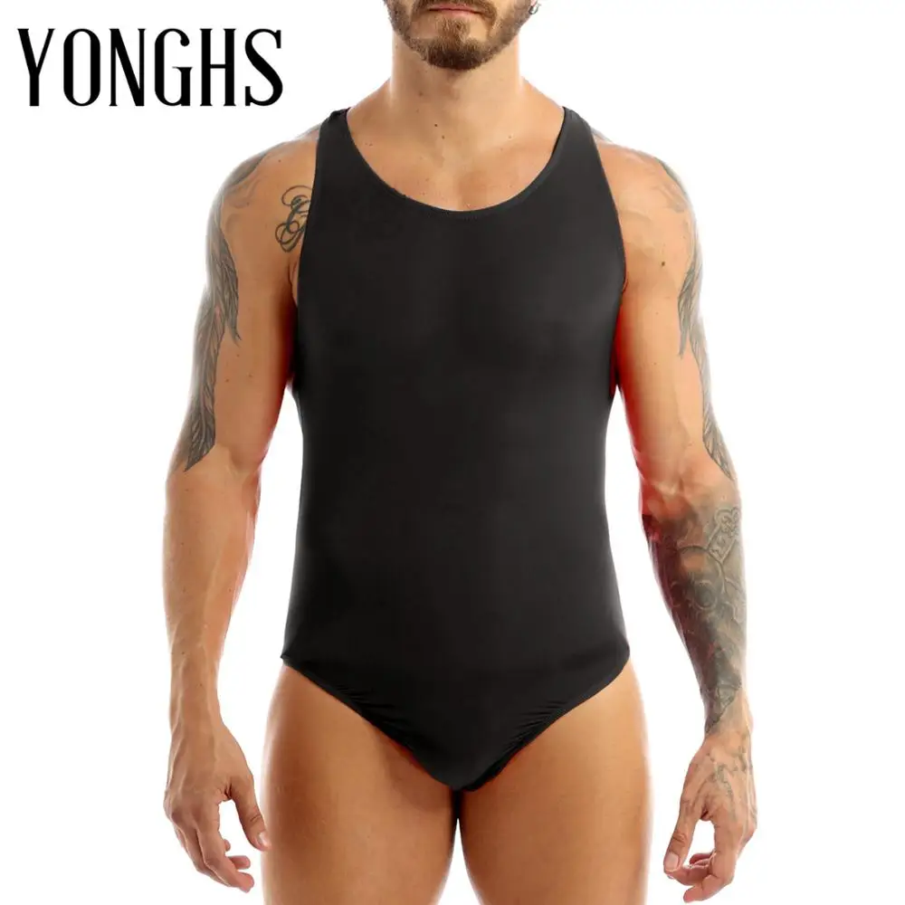 

Mens Mankini Thong Bodysuit for Sex Stretchy Gay Homme Exotic Costume Sleepwear Nightwear Thong Lingerie Undershirt Bodysuit