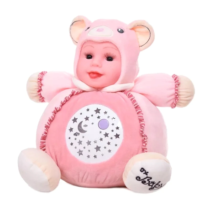 

40cm Cute Bear Soft Plush Doll Toy Panoramic Starry Sky Projection Light Night