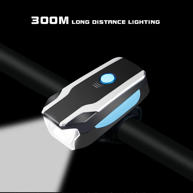 

USB charging charged horns bells mountain bike lights headlights anti-theft alarm lights bicycle warning light riding equipment