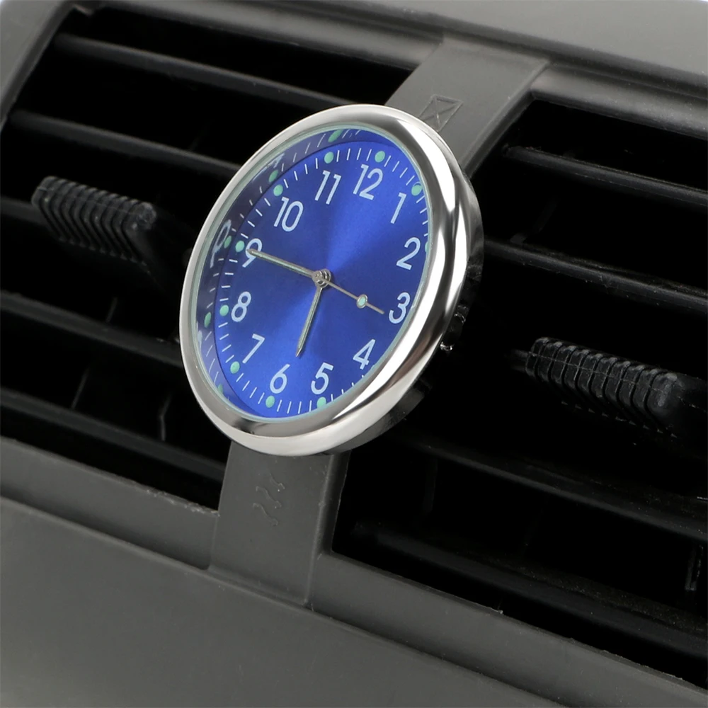 Автомобильные часы 4x4 см Кварцевые Светящиеся украшения на воздуховод для