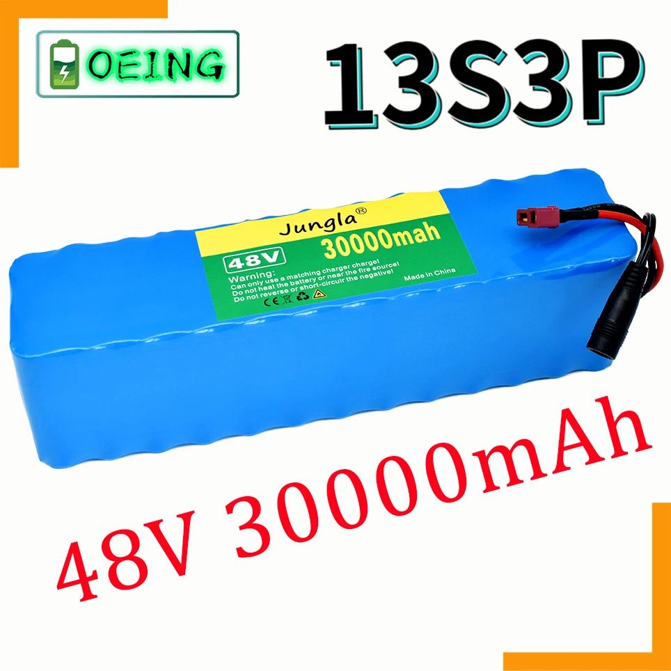 

2021 NEW 48V30Ah 1000w 13S3P 48V Lithium ion Battery Pack For 54.6v E-bike Electric bicycle Scooter with BMS +Free Delivery