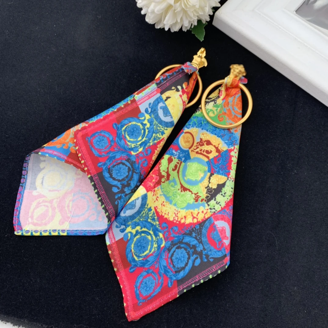 

Модные простые золотые кольца в стиле ретро, красочные шелковые шарфы, серьги-гвоздики для женщин