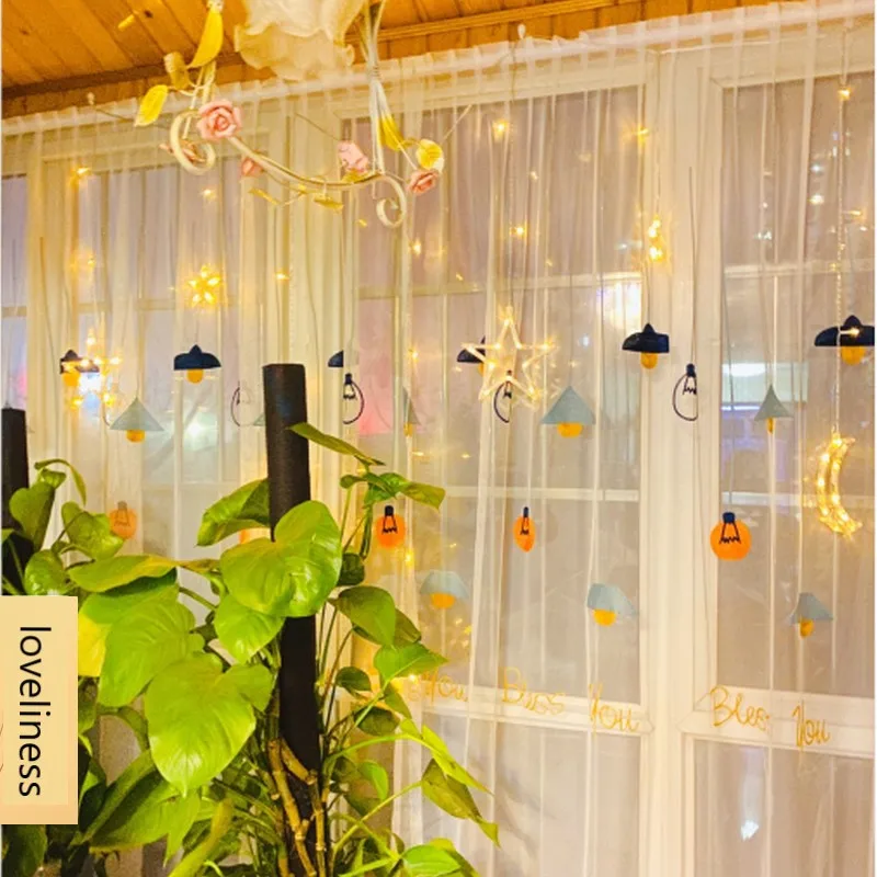 Занавеска на окна с вышивкой для детей газовая Штора гостиной спальни