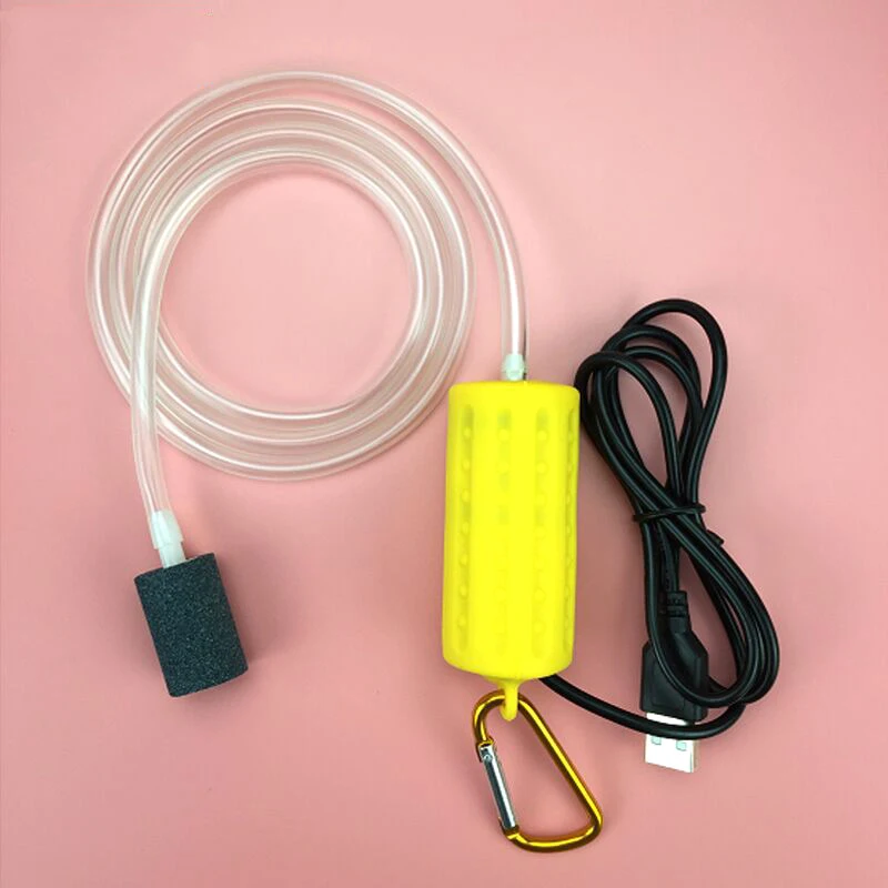 Новый миниатюрный аквариум с USB Аквариум кислорода воздуха насос Mute