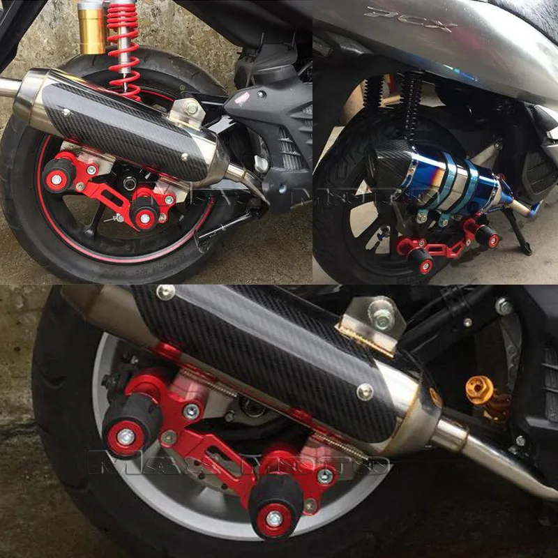 

For Honda Forza 125 250 300 PCX 150 155 ADV150 PCX125 Motorcycle CNC Adjustable Exhaust Pipe Frame Sliders Falling Protection