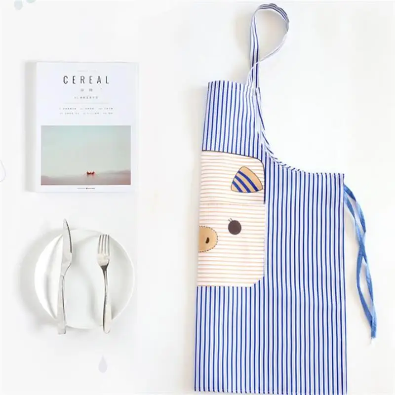 Кухня Водонепроницаемый фартук ткань милый мультфильм свинья живопись без