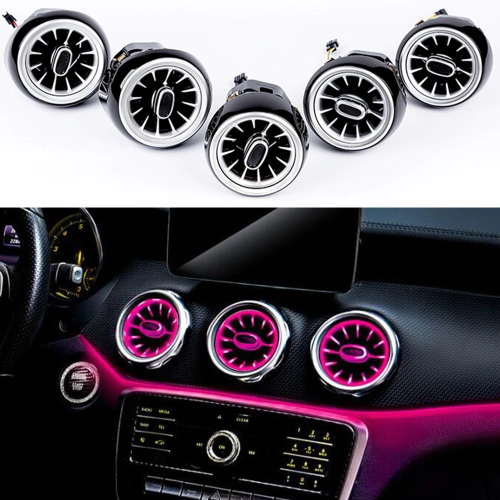 Передний и задсветодиодный ные вентиляционные отверстия турбины для Mercedes A class w176