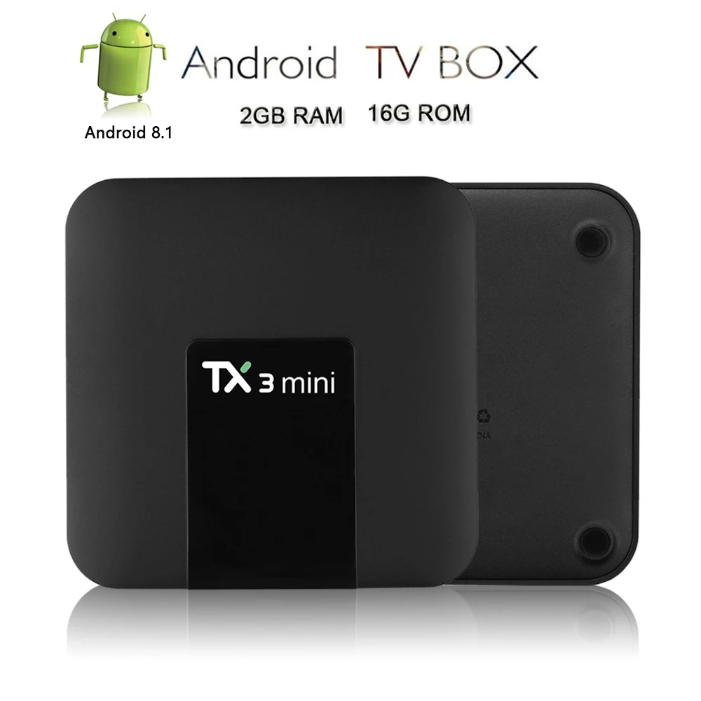 ТВ-приставка TX3 Mini Android 8 1 Smart TV H2.65 IP 4K телеприставка Box Media Player Amlogic S905W 2 Гб 16 Tanix |