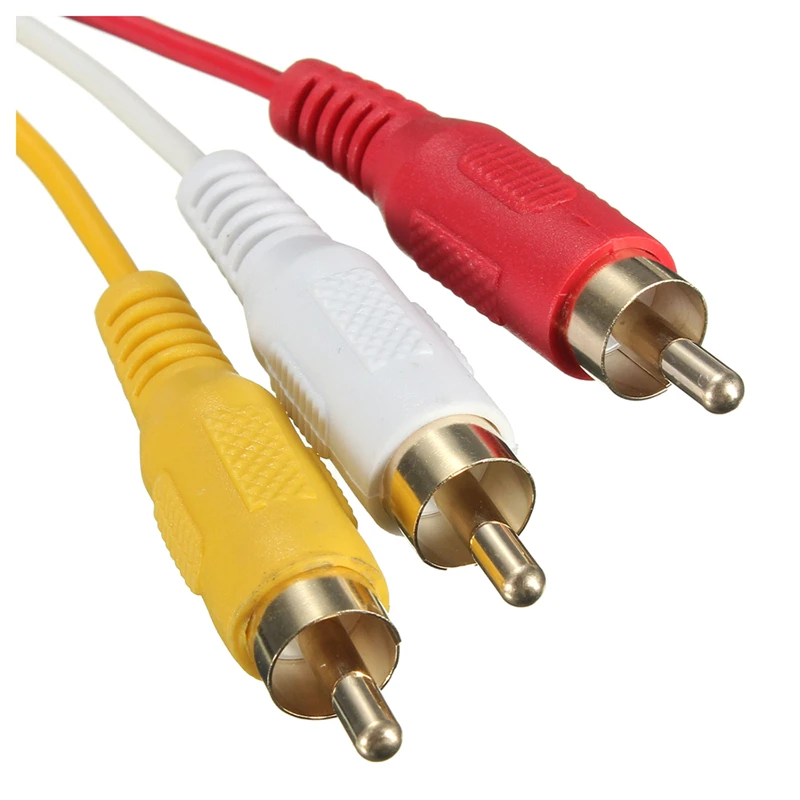Черный 5 футов 1 м HDMI штекер к 3 RCA Видео Аудио AV кабель адаптер для HDTV 1080P |