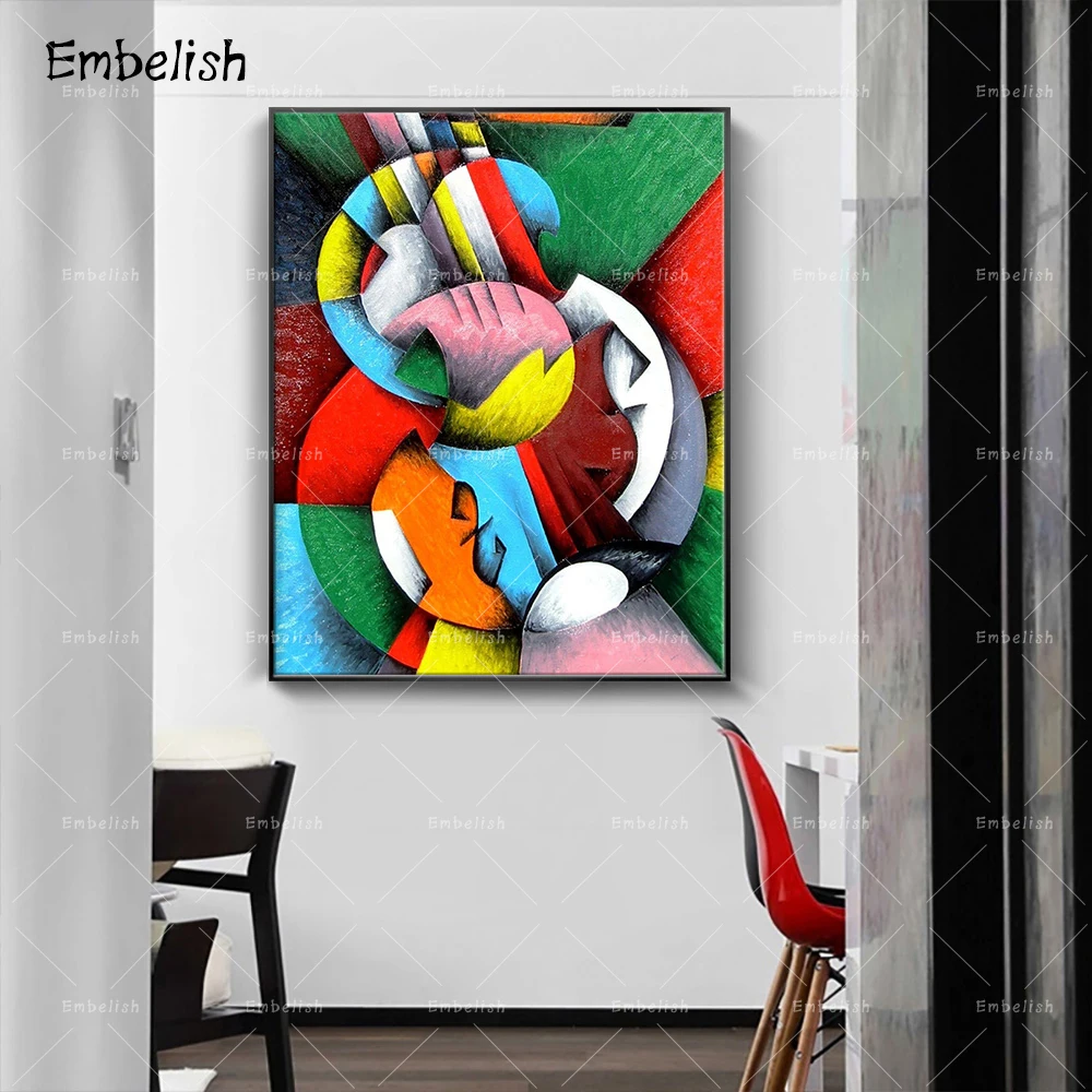 

Embelish 1 Pieces Abstract Violin HD Print On Canvas Paintings For Living Room Musical Instruments Home Decor Wall Art Pictures