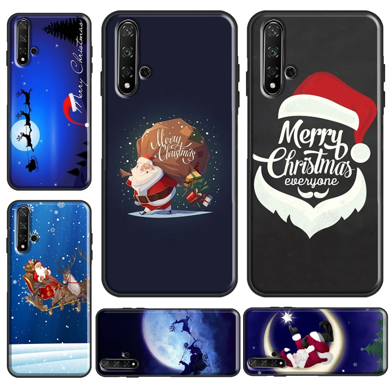 Рождественский чехол с Санта Клаусом для Huawei Nova 5T Y6 Y9 Y7 2019 Honor 8A 8X 9X 10 Lite 20 Pro 10i |
