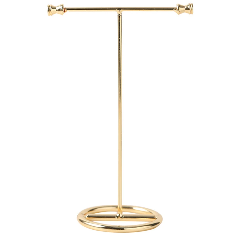 

2 Pcs Jewelry Display Stand Show Rack Earring Rack Jewelry Rack for Earrings Necklace Storage Jewelry, Large & Small