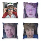 Квадратная декоративная наволочка TommyInnit Meme, модные забавные наволочки для дивана, автомобиля, двусторонняя печать