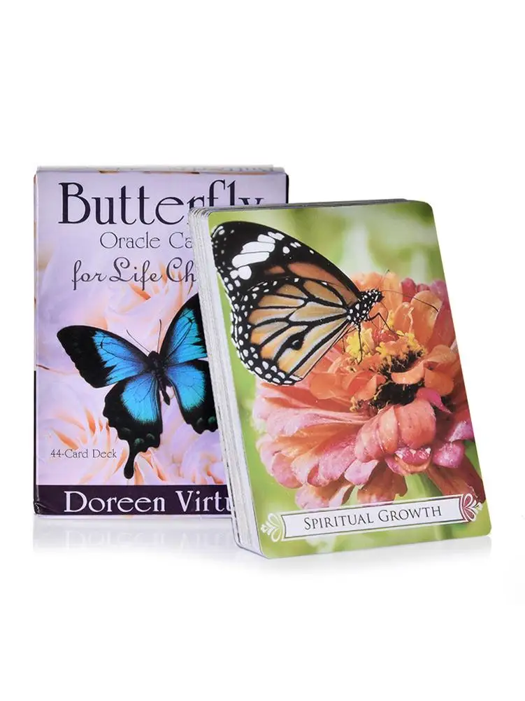 Butterfly Oracle Cards For Life набор из 44-карточной колоды и гида оккультная Divination Book для
