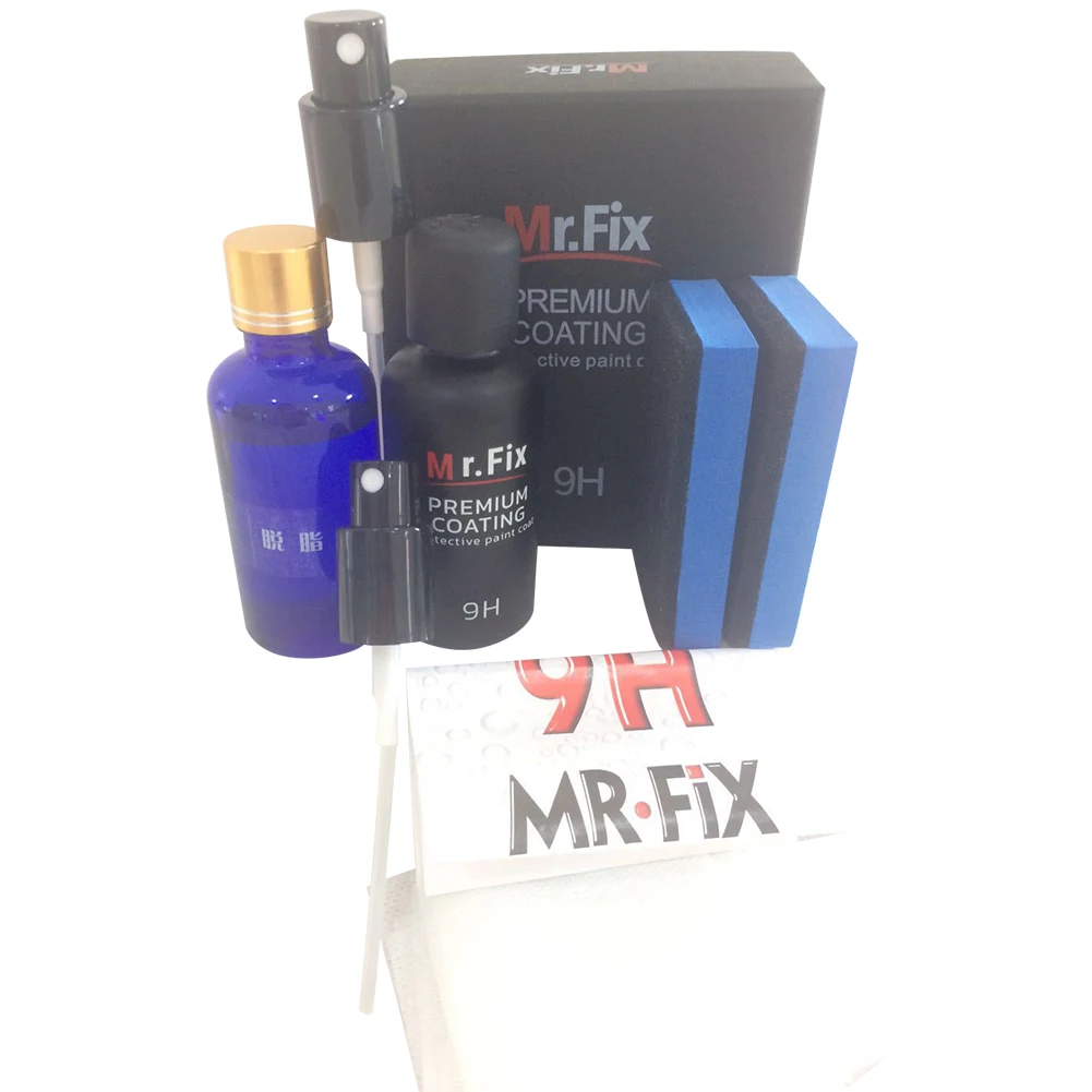 

50Ml Automotive Plating Crystal Set Spray Type MR.FIX9H Degreaser 9HMR.FIX Automotive Ceramic Plating Crystal Cleaning Care Hot