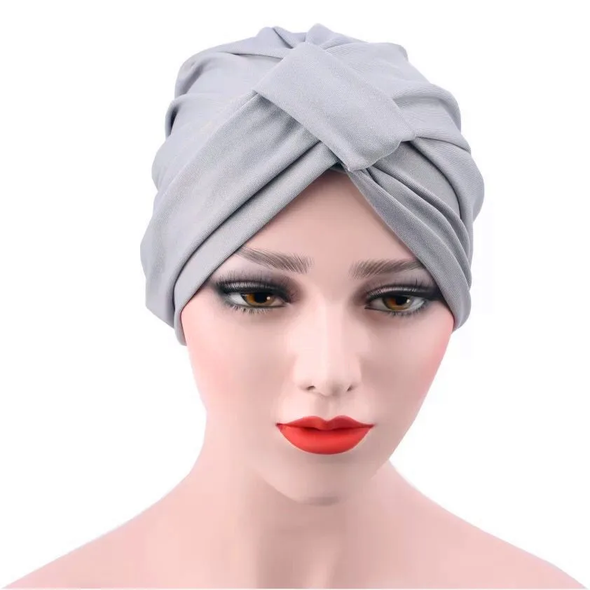 New Ladies Muslim Scarves Casual Scarf Women India Africa Elastic Turban Cap Hat Head Wrap Y802 | Аксессуары для одежды