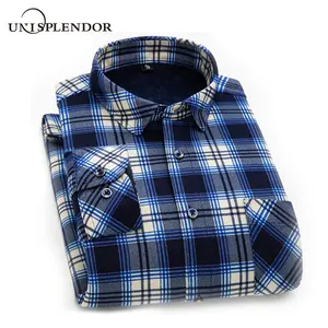 2020 Зимняя Теплая мужская рубашка плюс бархатная утолщенная Клетчатая Мужская рубашка с длинным рукавом мужская рубашка L-6XL YN10552