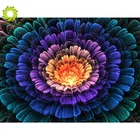 Алмазная 5D картина сделай сам с цветочным ландшафтом, полная круглая Алмазная вышивка крестиком стразы, домашний декор