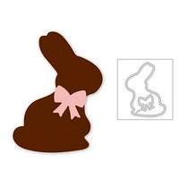 2020 new easter animal bunny bow silhouette metal cutting dies for cut diy scrapbooking card paper photo album making no stamps