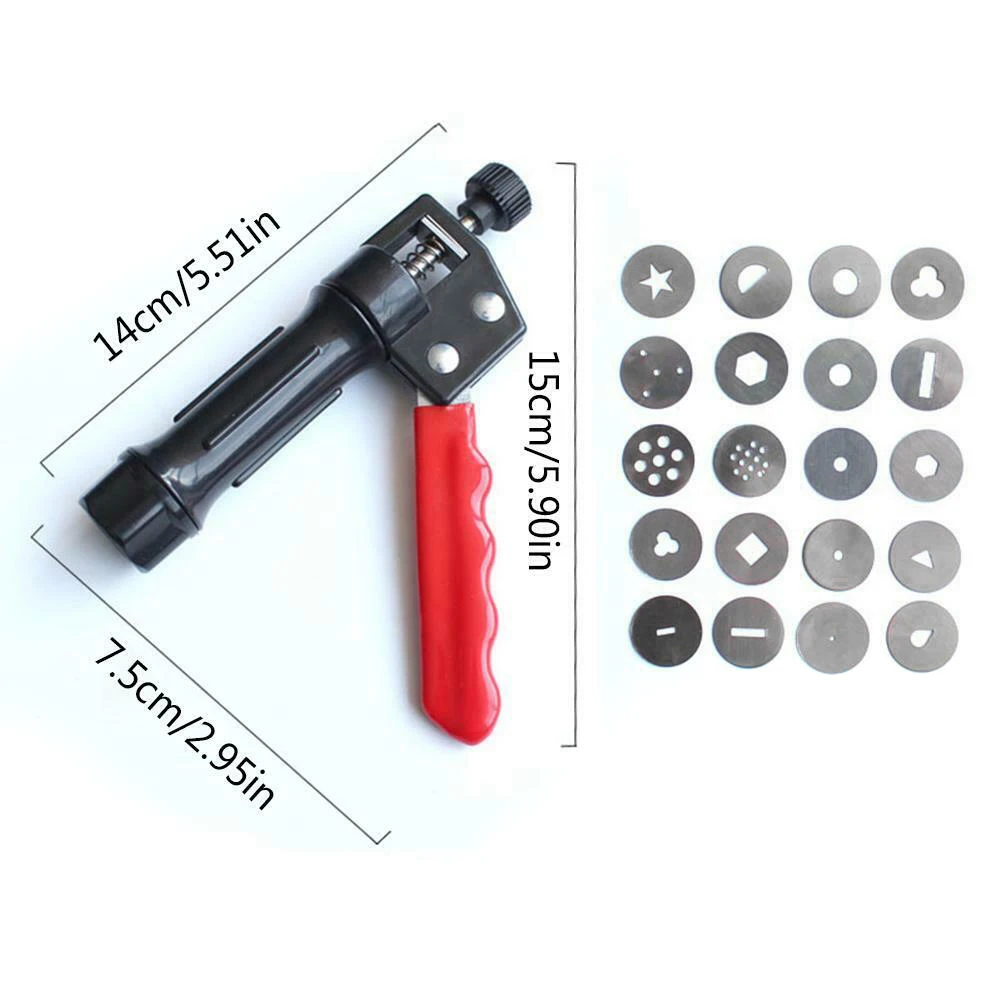 20 различных экструдер для глины ручной соковыжималка с насадками украшения