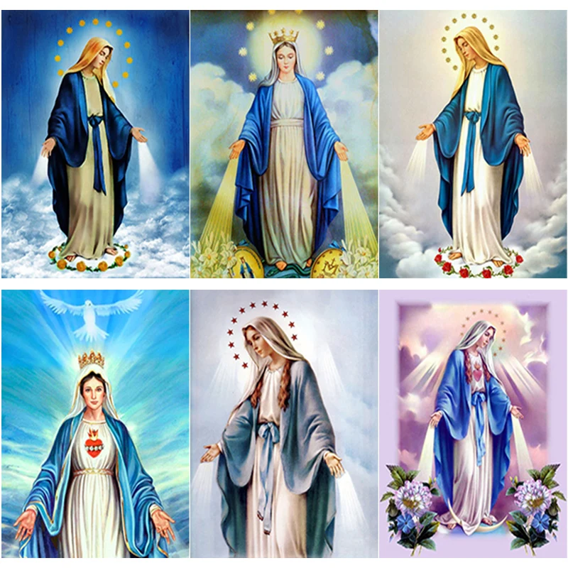 

5D DIY Diamond Painting Scenery Cross Stitch Religion Diamond Embroidery Full Square Round Drill Manual Art Home Decor Gift