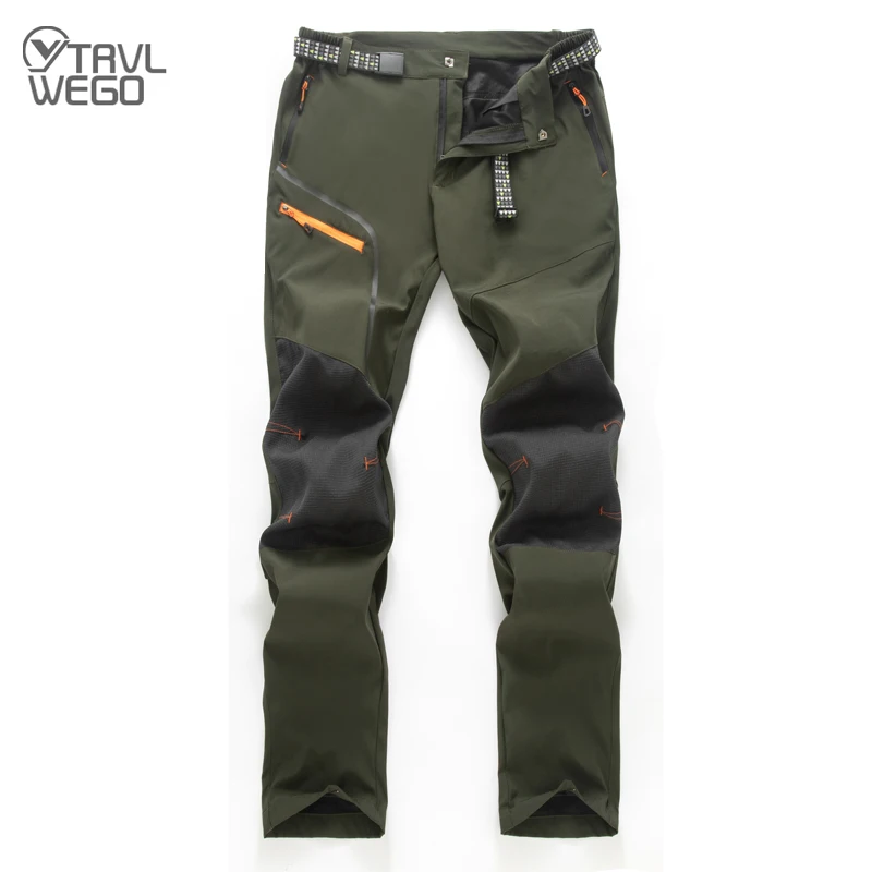 

TRVLWEGO Outdoor Summer Camping Pants Men Walking Mountaineering Travel Bicycle Riding Ultra Light Fabric UV Mosquito Proof A190