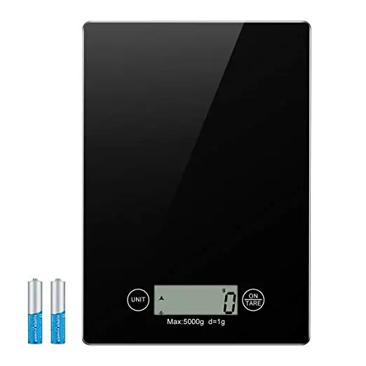 Electronic Kitchen Scale with 4 Units Large LCD Display Auto Off Tare Function Multifunction Food Water-Resistant | Дом и сад