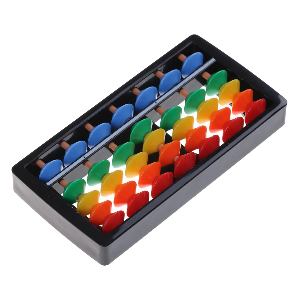 Пластиковые 7 цифр китайские игрушечные счеты Abacus арифметические соробан