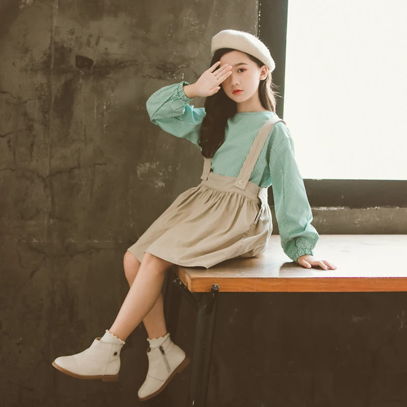 Комплекты одежды для девочек эксклюзивная Одежда осенняя футболка в сетку +