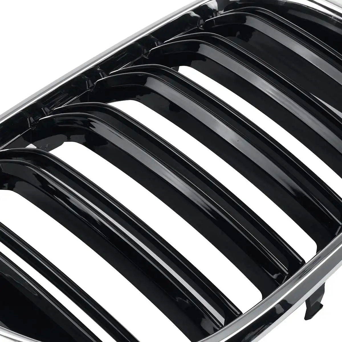 

1 Pair Car Carbon Fiber Double Slat Front Bumper Grille Grill For BMW X3 G01/X4 G02 2018-2020 Gloss Black Carbon Racing Grills