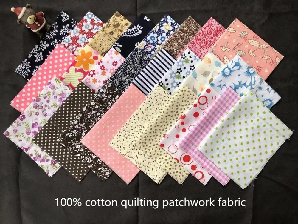 Хлопковая ткань с принтом для шитья сделай сам 20 см х 25 50 шт. в партии или