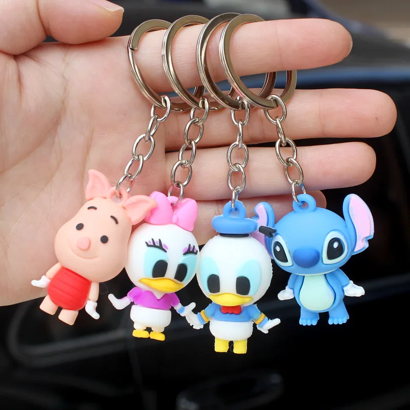 Цепочка для ключей из ПВХ с трехмерной куклой креативный кулон мультфильма