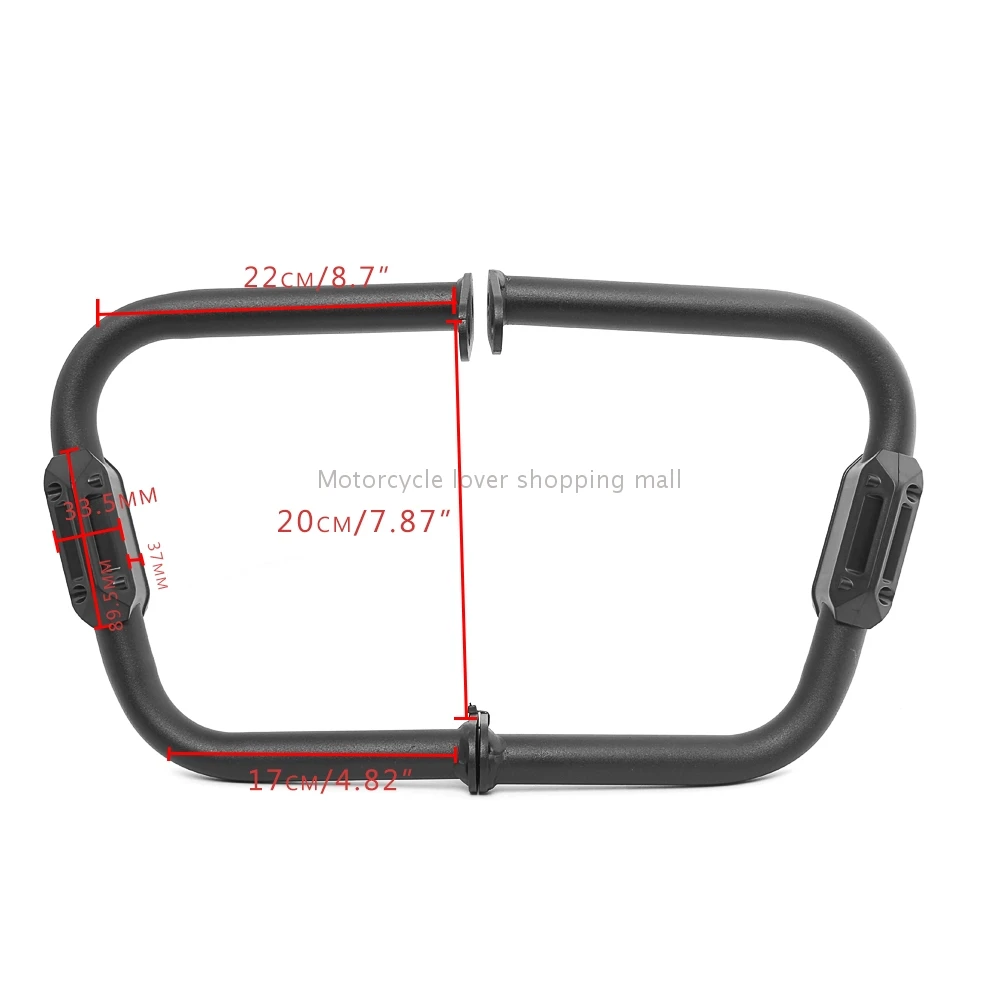 

Motorcycle accessories frame bumper anti-drop rubber black Fit For Triumph Bonneville T120/T100 2016-2021