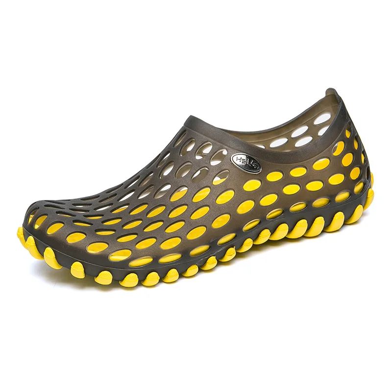 Black yellow EOFK; женские сабо; женская обувь; мягкие удобные шлепанцы; Новинка; повседневные вьетнамки на плоской подошве; пляжные шлепанцы; женская обувь - Цвет: Black yellow