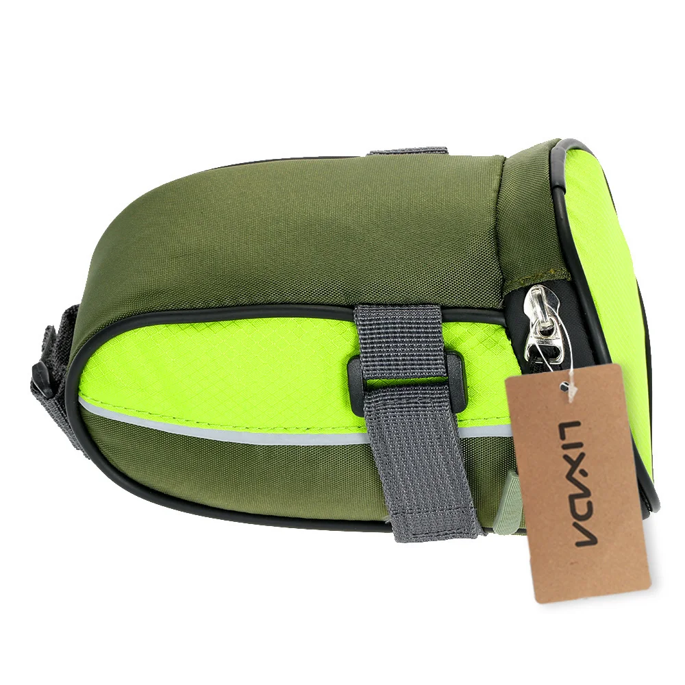 Сумка седло велосипедная Светоотражающая с зарядкой от USB и светодиодной