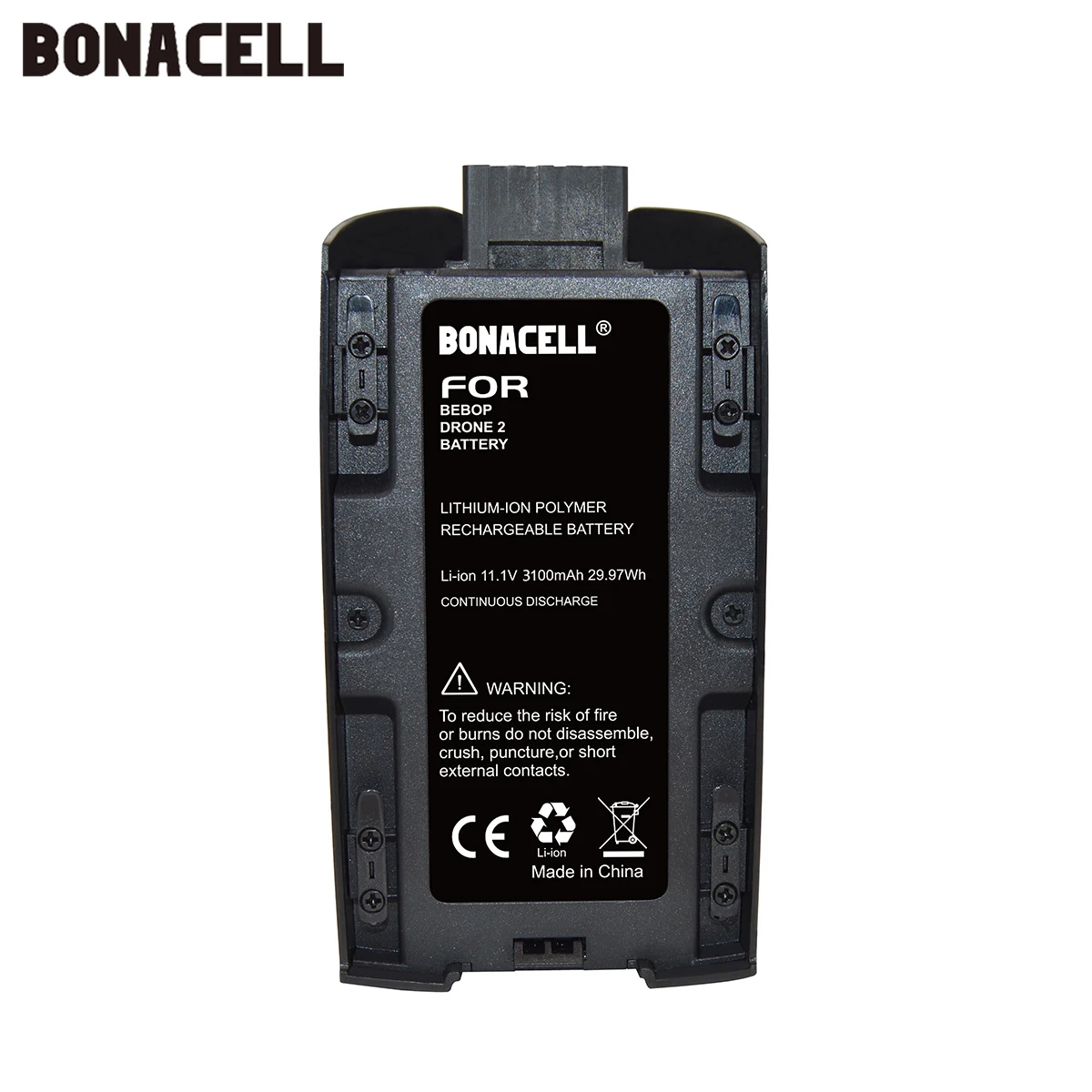 

Bonacell Upgrade Rechargeable Lipo Battery For Parrot Bebop 2 Drone Battery 3.1Ah 11.1V Lipo Battery For RC Quadcopter Parts L50
