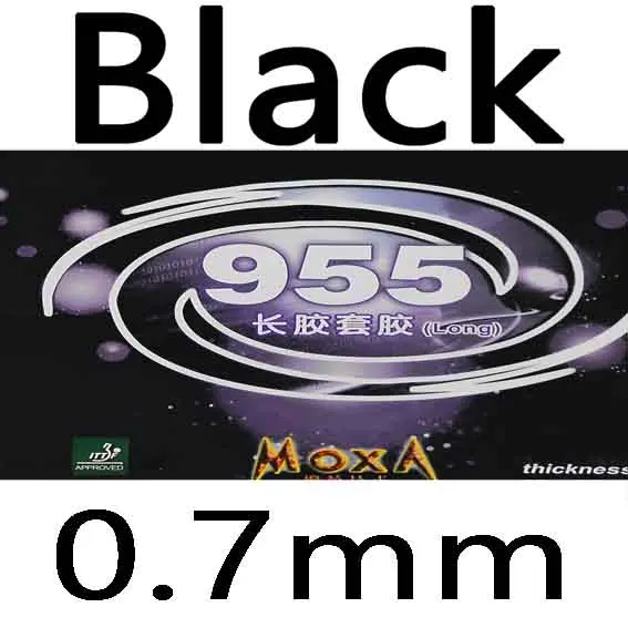Black 0.7mm Galaxy Млечный Путь Yinhe 955 длинный Pips-Out Настольный теннис пинг-понг резиновый с губкой для ракетки для пинг-понга низкая цена - Цвет: Black 0.7mm